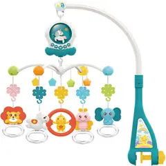 GENERICO - Móvil Giratorio Musical para Cuna de Bebé - Verde