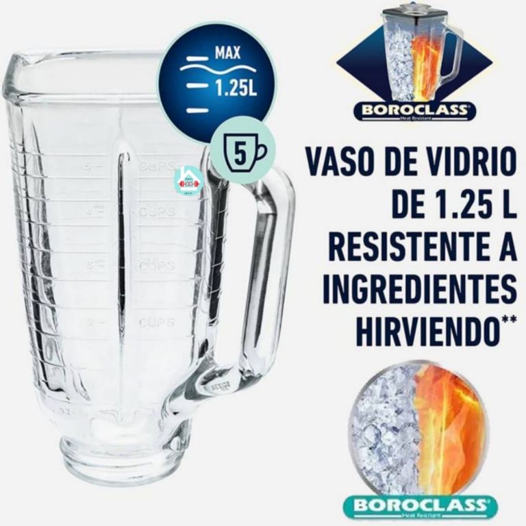 Vaso para licuadora Clásica de Vidrio