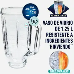 OSTER - Vaso para licuadora Clásica de Vidrio