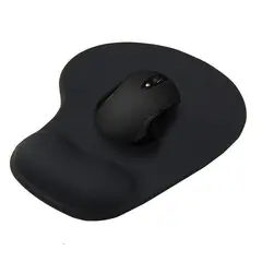 GENERICO - MOUSE PAD ERGONOMICO CON ALMOHADILLA NEGRO ANTIDESLIZANTE