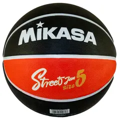MIKASA - PELOTA PARA BASKET STREET CAUCHO N5 NEGRONARANJA