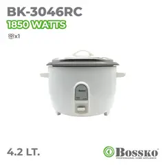 BOSSKO - Olla arrocera multiusos 4.2 lt -Blanco
