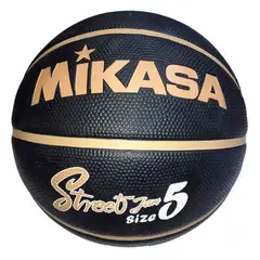 MIKASA - PELOTA PARA BASKET STREET CAUCHO N5 NEGRO