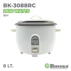 BOSSKO - Olla arrocera multiusos 8 Litros BK-3088RC -Blanco