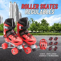 GENERICO - PATINES PARA NIÑO REGULABLE TALLA XS 27-30