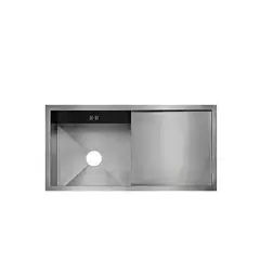 IMPORTADO MC - LAVADERO DE COCINA ACERO 1P CON ESCURRIDOR 100X45 cm