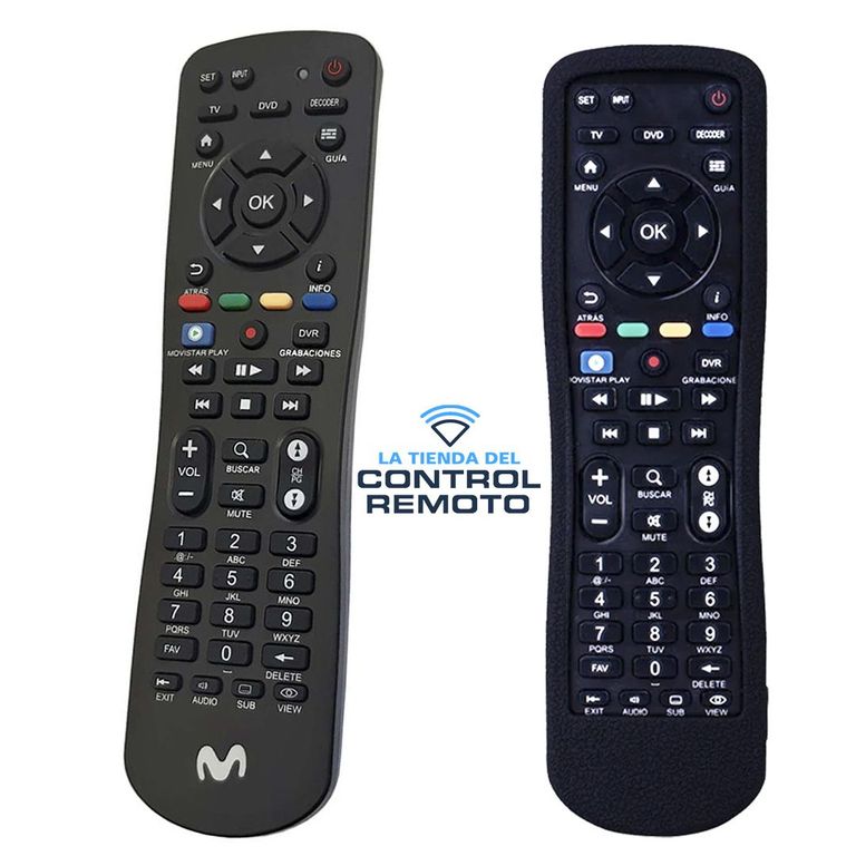 Control Remotopara Deco Movistar + Funda Protector Negro
