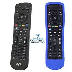 SIKAI - Control Remoto para Deco Movistar + Funda Protector Azul