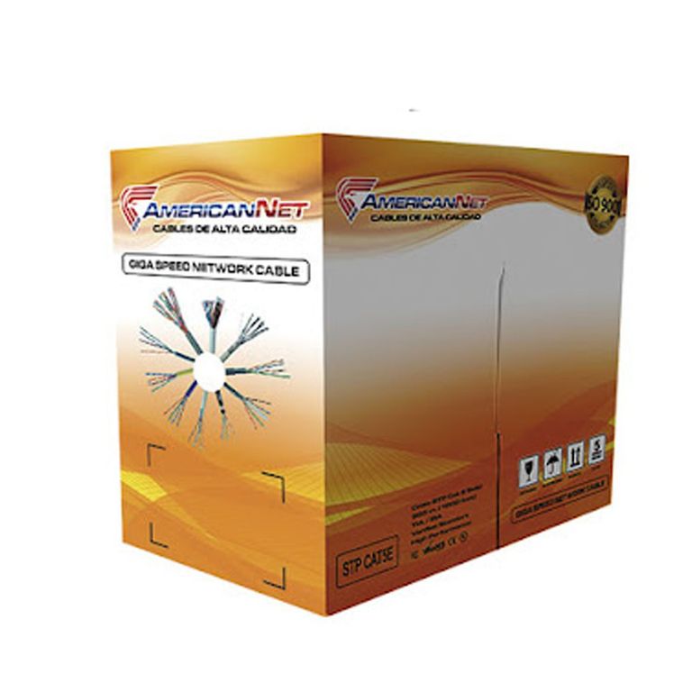 Rollo de Cable Utp x caja Cat. 5e American Net 305 metros