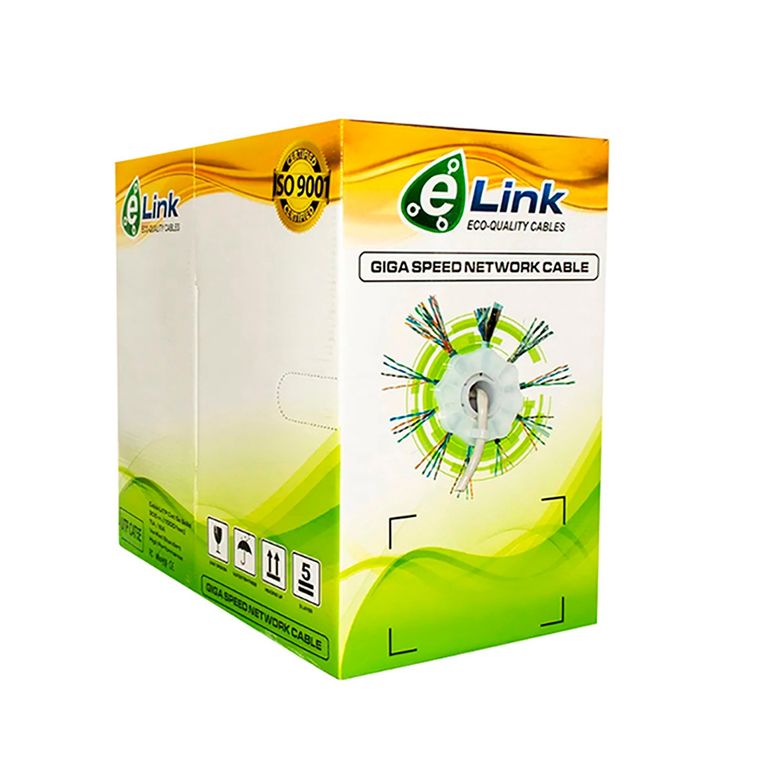 Rollo de Cable Utp x caja Cat. 5e ELINK 305 metros