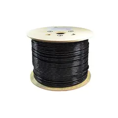 GENERICO - Rollo Cable Utp x caja Categoria 6 Exterior Negro 305m American Net