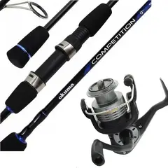 OKUMA - Equipo De Pescar Caña De 2.70 M Con Carrete 40 Combo