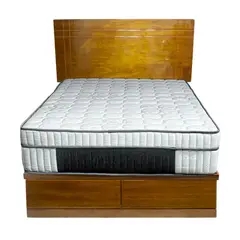 BARAKA HOME - Dormitorio Trento DR + Sabanera Khiva Brillante 2 Plz - Caramelo