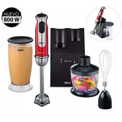 OSTER - Batidora de inmersión con accesorios FPSTHB2801 800 w