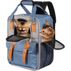 GENERICO - Mochila de viaje portátil impermeable transpirable senderismo gato