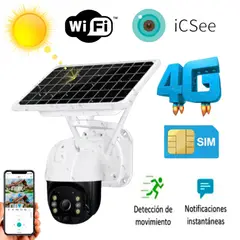 IMPORTADO MC - Camara de Vigilancia Solar Para Exteriores con Tarjeta Sim CHIP