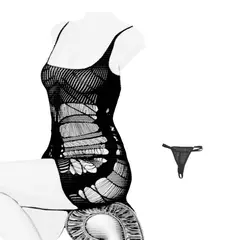 GENERICO - Babydoll Malla Cesil mas Tanga Lencería