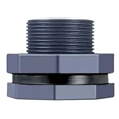 HYDRO - Adaptador de Tanque Brida para Tanque PVC 1-1/2'' RH - Hydroall Peru
