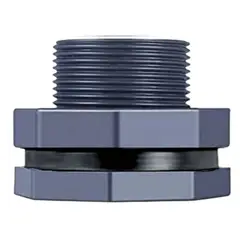 HYDRO - Adaptador de Tanque Brida para Tanque PVC 1-1/2 " RH - Hydroall Peru