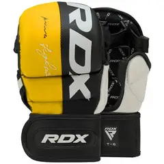 RDX - Guantes de Sparring MMA T6 Amarillo L