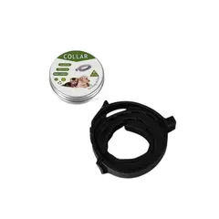 UNIVERSAL - Collar Antipulgas Graduable -Perros Protección 8 Meses Negro