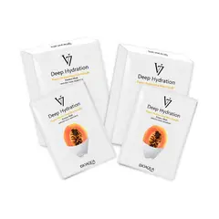 BIOAQUA - 2 Mascarilla Facial De Esencia De Papaya De Hidratación Profunda V7 30G X 10Pcs -