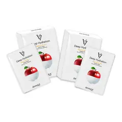 BIOAQUA - 2 Mascarilla Facial De Esencia De Manzana De Hidratación Profunda V7 30G X 10Pcs -