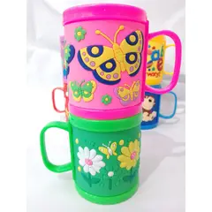 GENERICO - Taza De Plastico Con Diseño 3D En Silicona Color Verde