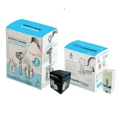 WATERLIFE - Filtro para Ducha y Lavabo + Filtro de Cocina y Baño
