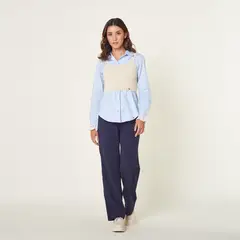 EXIT - Chaleco Mishell Beige Mujer
