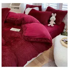 CUTE - EDREDÓN PIEL DE OSO DE 2 PLAZAS + 2 FUNDAS DE ALMOHADA