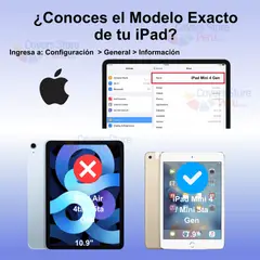 GENERICO - Mica for iPad Mini 5ta Gen 7.9 " - A2133 de Cerámica Matte Antishock