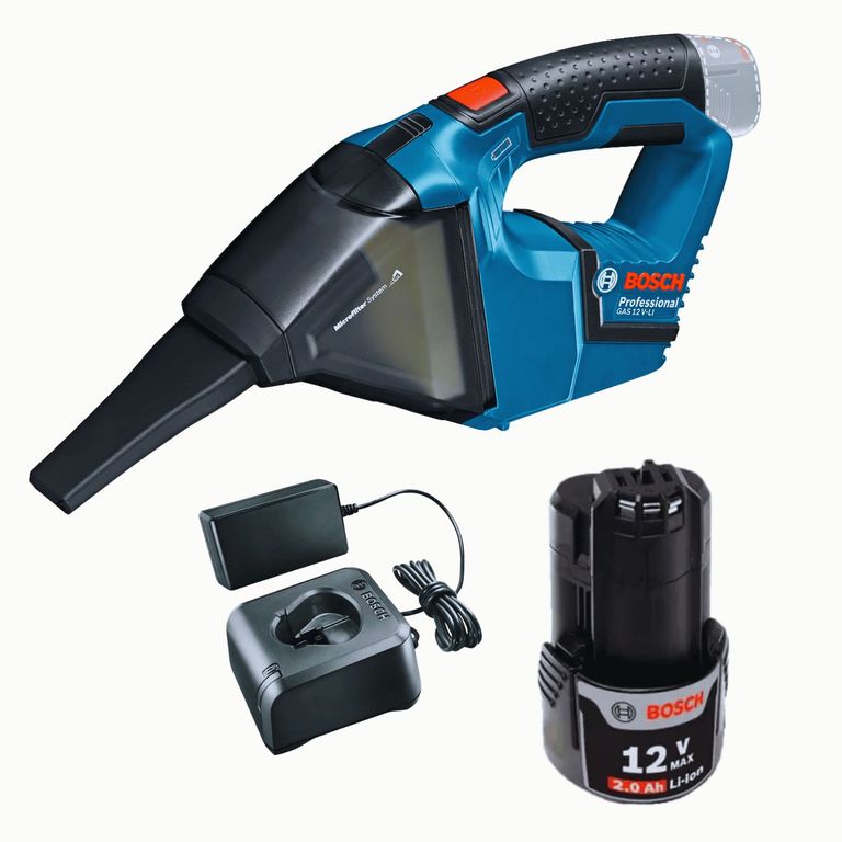 Aspiradora De Polvo Inalám Gas 12v-li + Bateria Y Cargador