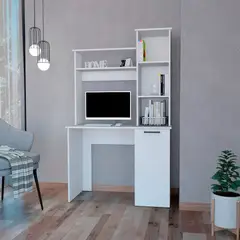 TU MESITA - Mueble con Estante Vitorio color Blanco 1 puerta