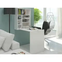 TU MESITA - Escritorio Flotante y Plegable Rolín color Blanco