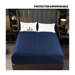 CUTE - FORRO DE COLCHÓN IMPERMEABLE DE 2 PLAZAS