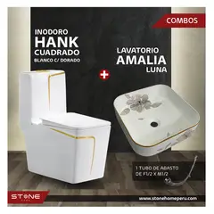 STONE - COMBO INODORO HANK CUADRADO- BOWL AMALIA LUNA