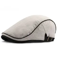 KAST PE - Boina Gorro hombre Adam gorra con Correa Regulable - BEIGE