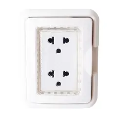 OPALUX - Placa Hidrobox + toma doble universal