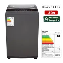 BLACKLINE - Lavadora SPBL16TL Carga Superior 16Kg Gris