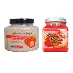 WOKALI - Pack de Exfoliante Corporal de Fresa