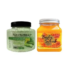 WOKALI - Pack de Exfoliante Corporal de Miel y Pepino
