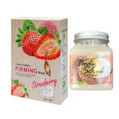 WOKALI - Pack de Mascarilla + Exfoliante de Fresa y Coconut