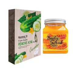WOKALI - Pack de Mascarilla + Exfoliante de Pepino y Miel