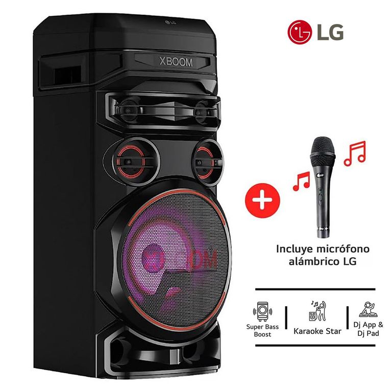 Equipo de Sonido BT XBOOM RNC7 Super BASS + Micrófono