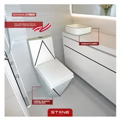 STONE - COMBO INODORO HERSEL BLANCO - AMALIA CLASIC