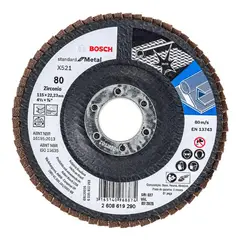 BOSCH - Disco Flap ECO Inox Metal 115mm Gr80 Curvo Fibra