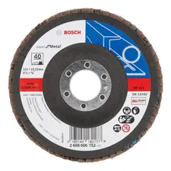 BOSCH - Disco Flap Expert para Metal 4.5" Gr40 Curvo fibra