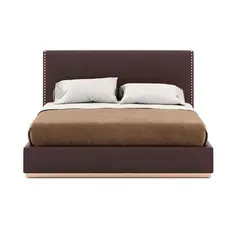 GENERICO - Cama Box Tarima + Cabecera Beyli Marron King