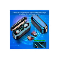 GENERICO - AUDIFONO BLUETOOTH 5.1 F9 CON POWER BANK